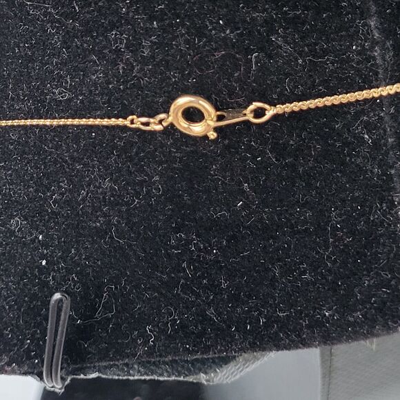 Gold Encrusted Gilded Seashell Necklace 16 in chain 1.25 in pendant fashion - Picture 6 of 6